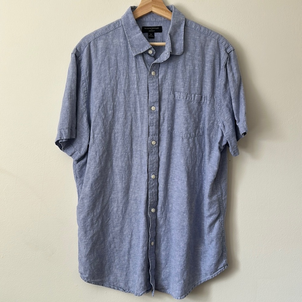 BANANA Republic Linen Slim Fit Shirt